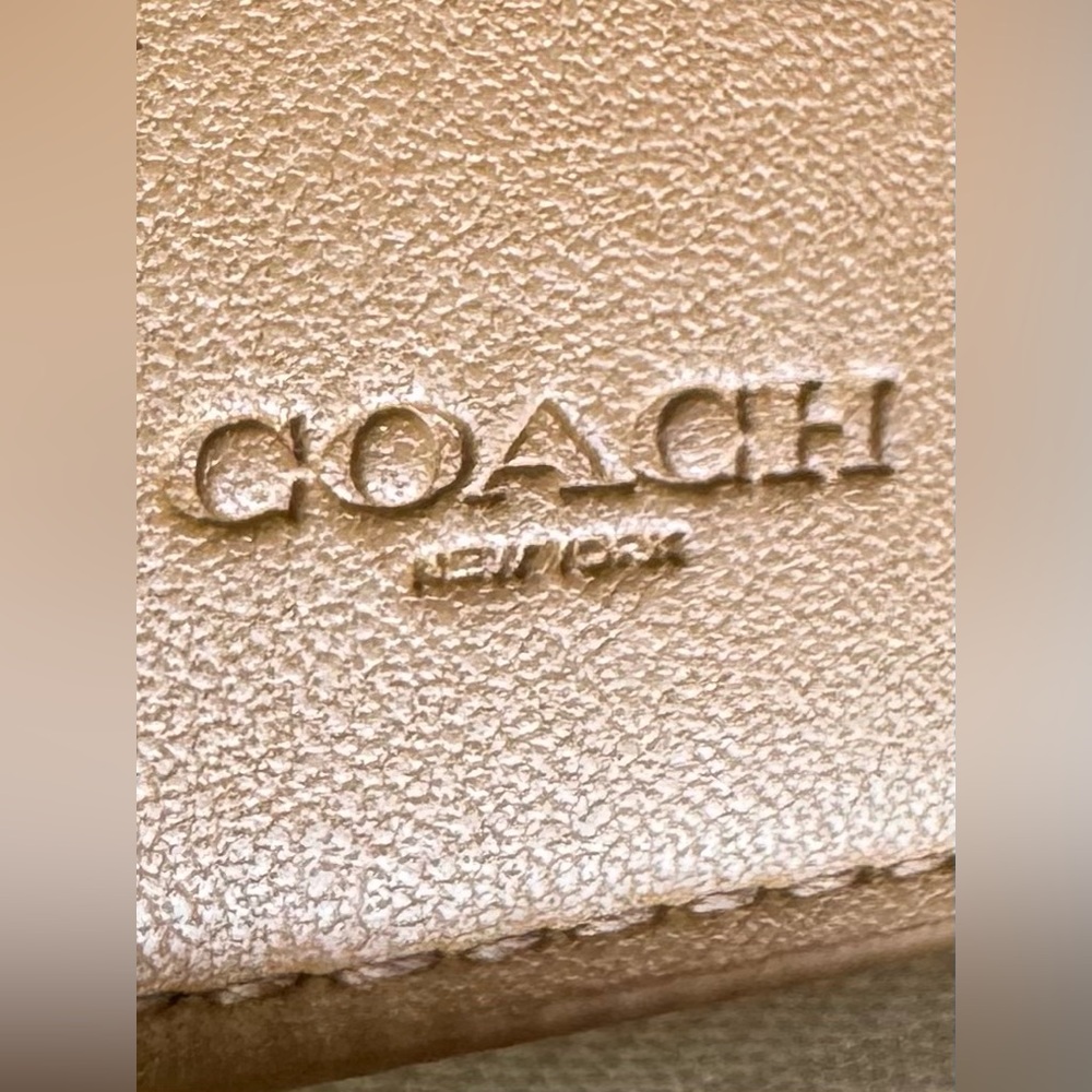COACH Floral Print Leather Zip Around Wallet - Picture 11 of 16